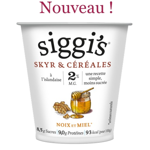 Siggis Icelandic Style Yogurt Skyr Noix Et Miel 5022